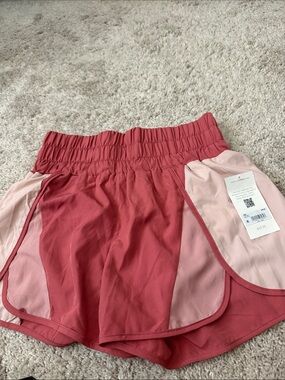 Altar'd State Two-Tone Rose and Blush Athletic Shorts Sz L